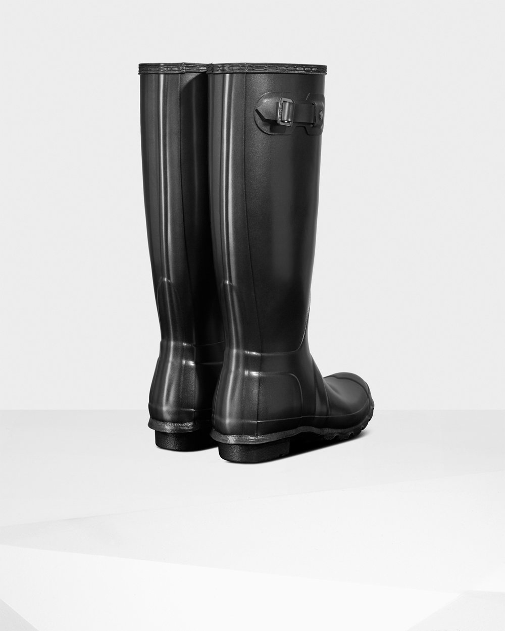 Hunter Mujer Original Pearlized - Botas de Lluvia Negras - 406-LOAPBU